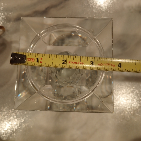 Lead Crystal Candle Pedistal - Picture 3 of 7